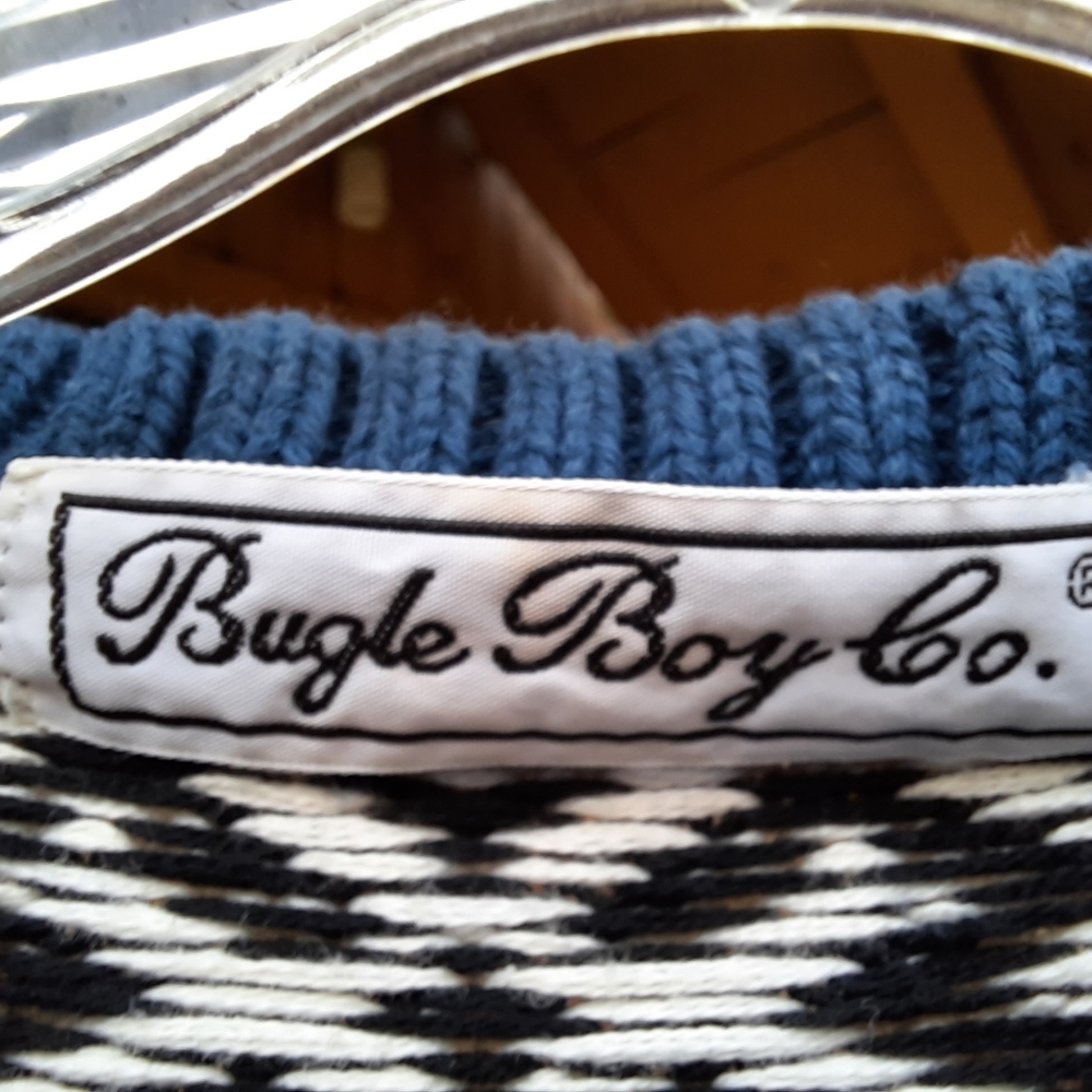 Vintage Bugle Boy Sweater size L + FREE GIFT - Picture 3 of 6